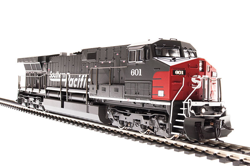 GE AC6000 w/Sound, DCC & Smoke - Paragon3 -- Southern Pacific #601 (Fantasy Bloody Nose, gray, red, Speed Lettering)