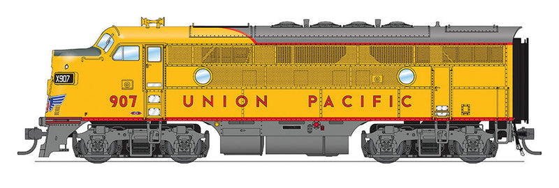 EMD F3A Phase IIa w/Sound & DCC - Paragon3 -- Union Pacific #907 (Armour Yellow, gray)