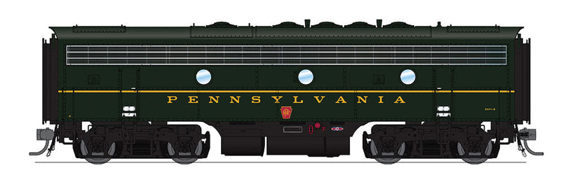 EMD F7B Phase I w/Sound & DCC - Paragon3 -- Pennsylvania Railroad #9673B (Brunswick Green, Single Stripe)