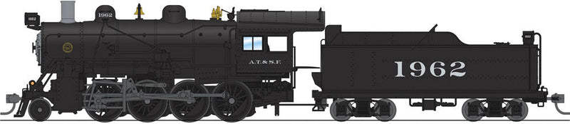 2-8-0 Consolidation - Sound, DCC & Smoke - Paragon3(TM) -- Santa Fe 1962 (black, silver)