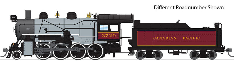 2-8-0 Consolidation - Sound, DCC & Smoke - Paragon3(TM) -- Canadian Pacific 3716 (gray, graphite, maroon)