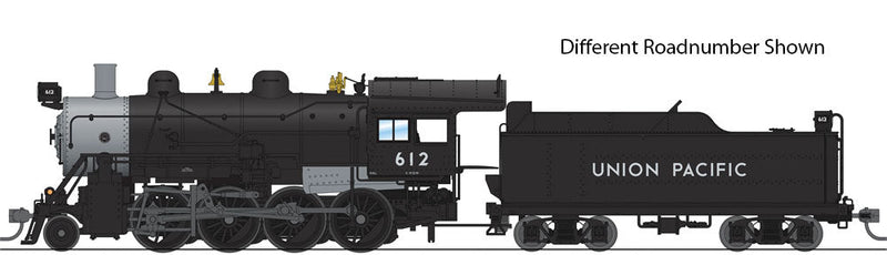 2-8-0 Consolidation - Sound, DCC & Smoke - Paragon3(TM) -- Union Pacific 615 (black, graphite)