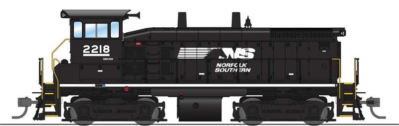 EMD SW1500 with Sound & DCC - Paragon3(TM) -- Norfolk Southern 2218 (black, white, Horse Head Logo)