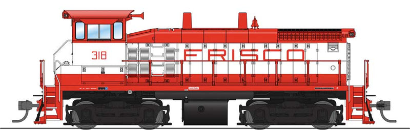 EMD SW1500 with Sound & DCC - Paragon3(TM) -- St. Louis-San Francisco 318 (orange, white, Frisco Lettering)