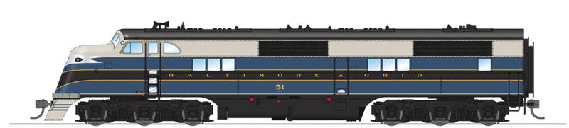 EMC EA - Sound & DCC - Paragon3 -- Baltimore & Ohio 52 (As-Delivered; blue, black, gray)