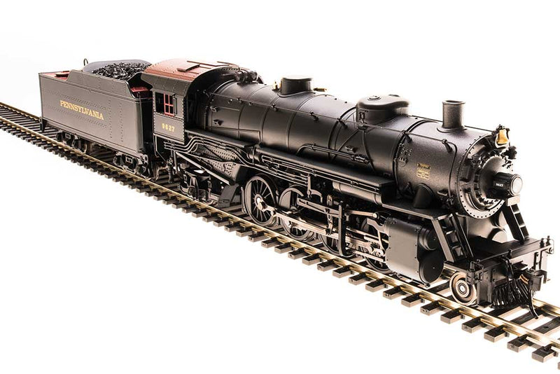 USRA 2-8-2 Light Mikado with Sound and DCC - Paragon3 -- Pennsylvania Railroad 9628 (black, graphite, Tuscan)