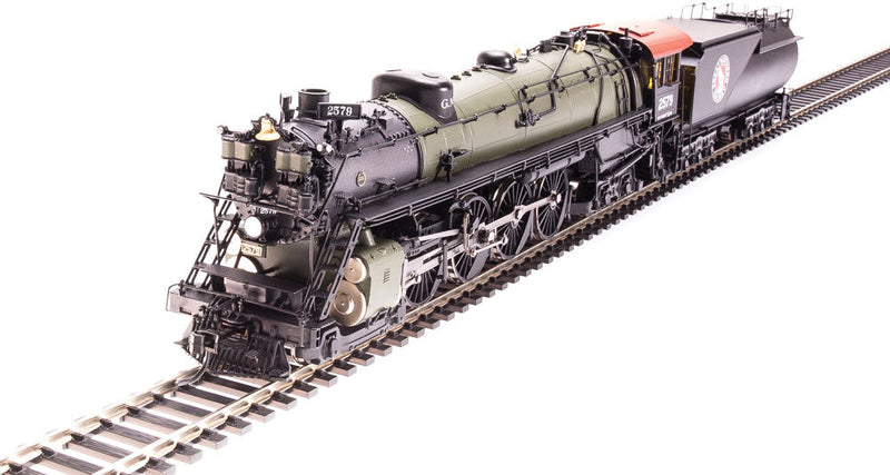 Class S-2 4-8-4 with Open Cab - Sound and DCC - Paragon3 -- Great Northern 2581 (green, black, Tuscan, Rocky Logo)