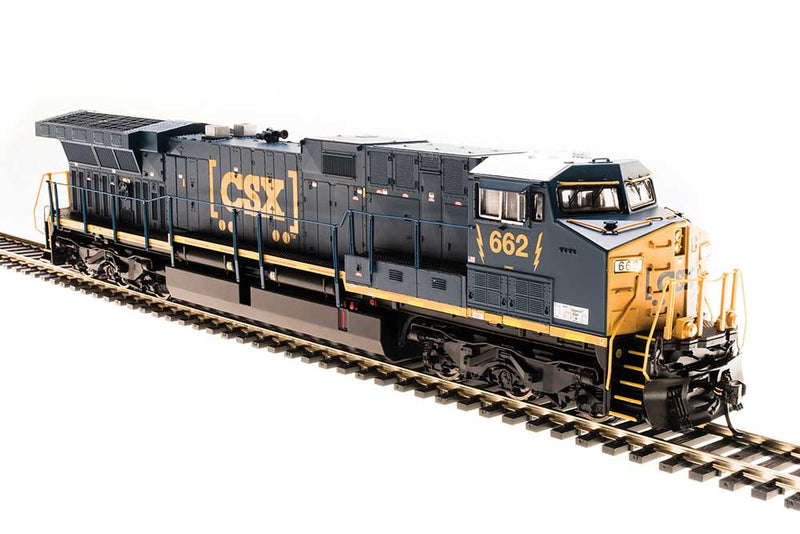 GE AC6000 - Sound, DCC and Smoke - Paragon3 -- CSX 662 (blue, yellow, Boxcar Logo)