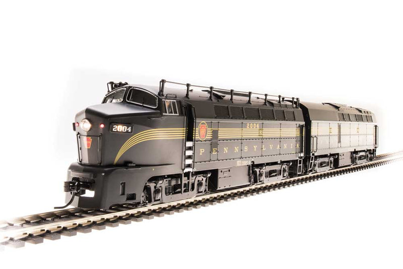 Baldwin BF16 Shark A - Unpowered B Set - Sound and DCC - Paragon3 -- Pennsylvania Railroad 2016A, 2016B (5-Stripe, Brunswick Green, gold)
