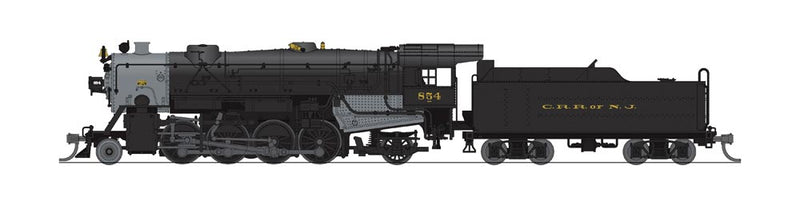 USRA 2-8-2 Heavy Mikado - Sound and DCC - Paragon3(TM) -- Central Railroad of New Jersey 854 (black, graphite)