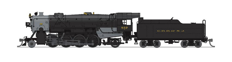 USRA 2-8-2 Heavy Mikado - Sound and DCC - Paragon3(TM) -- Central Railroad of New Jersey 857 (black, graphite)