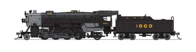 USRA 2-8-2 Heavy Mikado - Sound and DCC - Paragon3(TM) -- Louisville & Nashville #1869 (black, graphite, yellow)