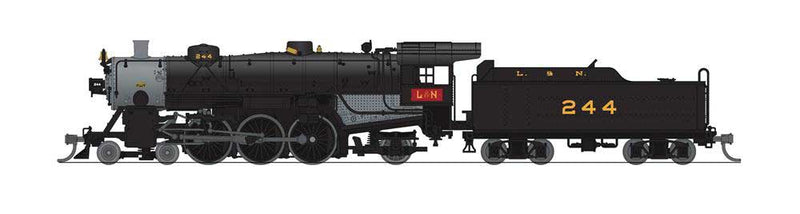 USRA 4-6-2 Light Pacific - Sound and DCC - Paragon3(TM) -- Louisville & Nashville 244 (black, graphite, red, yellow)