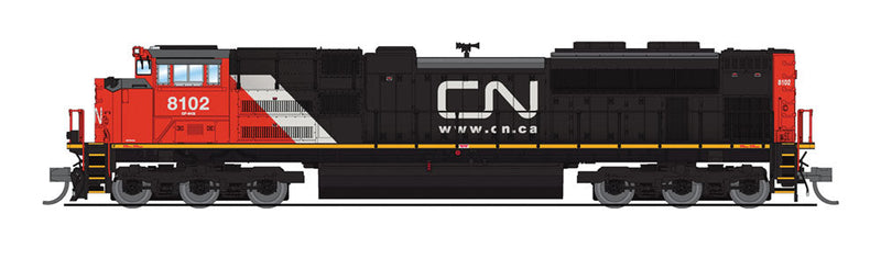 EMD SD70ACe - Sound and DCC - Paragon3(TM) -- Canadian National #8102 (black, red, white; Website Noodle Logo)
