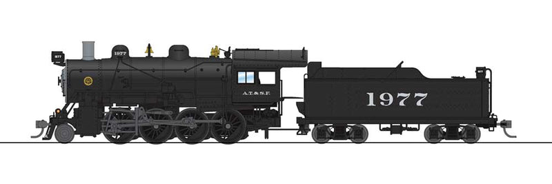 2-8-0 Consolidation - Sound, DCC and Smoke - Paragon3(TM) -- Santa Fe 1977 (black)