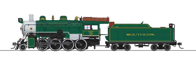 2-8-0 Consolidation - Sound, DCC and Smoke - Paragon3(TM) -- Southern Railway 722 Excursion Scheme, green, silver, Tuscan)