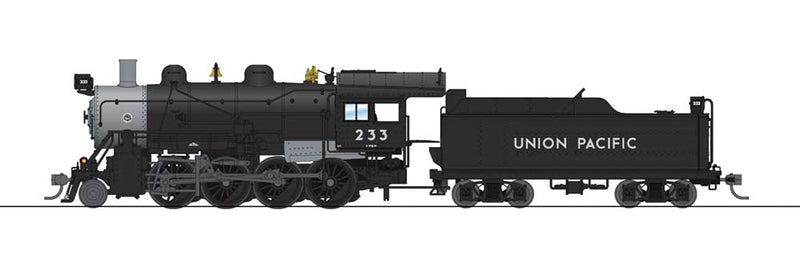 2-8-0 Consolidation - Sound, DCC and Smoke - Paragon3(TM) -- Union Pacific 233 (black, graphite)