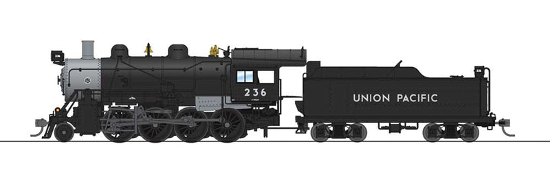2-8-0 Consolidation - Sound, DCC and Smoke - Paragon3(TM) -- Union Pacific #236 (black, graphite)