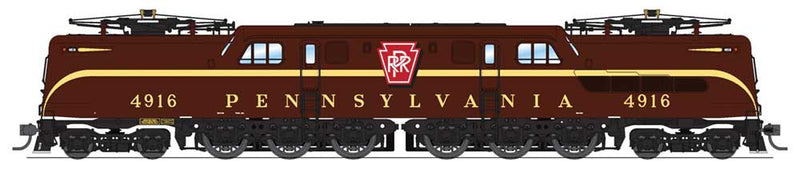 GG1 Electric - Sound and DCC - Paragon3(TM) -- Pennsylvania Railroad 4916 (Tuscan, Single Stripe, buff Lettering)