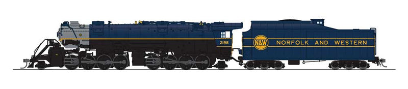 Class Y6b 2-8-8-2, 22I Tender, Sound and DCC - Paragon3(TM) -- Norfolk & Western 2198 (Fantasy Scheme, blue, black, graphite, yellow Hambur