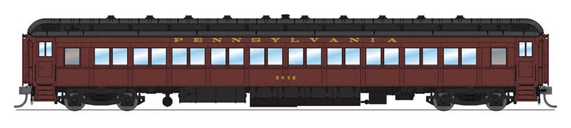 PRR P70R Coach Ice Air Conditioning 2-Pack - Ready to Run -- Pennsylvania Railroad (Set A; 1945-1948 Scheme; Tuscan, black)