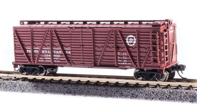 PRR K7 Stock Car No Sound 2-Pack - Ready to Run -- Pennsylvania Railroad (Tuscan, Circle Keystone Logo)