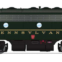 EMD F7 A-Unpowered B Set - Sound and DCC - Paragon4 -- Pennsylvania Railroad #9676A, 9676B (Brunswick Green, Single Stripe)