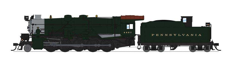 PRR Class I1sa 2-10-0, 90F82 Short Tender - Sound and DCC - Paragon4(TM) -- Pennsylvania Railroad 4467 (black, graphite)