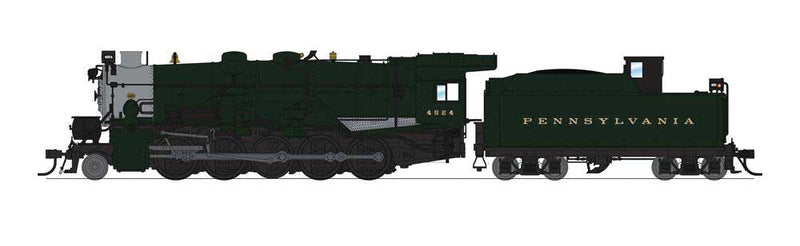PRR Class I1sa 2-10-0, 90F82 Short Tender - Sound and DCC - Paragon4(TM) -- Pennsylvania Railroad 4467 (black, graphite)