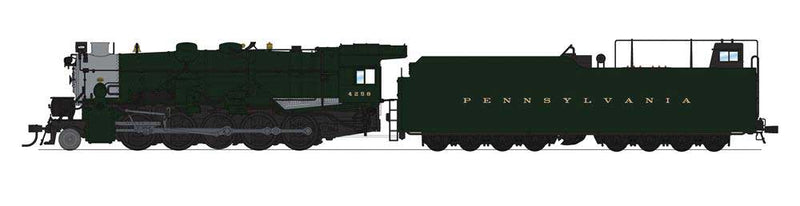 PRR Class I1sa 2-10-0, 210F82A Long Tender - Sound and DCC - Paragon4(TM) -- Pennsylvania Railroad 4467 (black, graphite)
