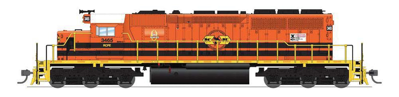 EMD SD40-2 Low Nose - Sound and DCC - Paragon4(TM) -- Rapid City, Pierre & Eastern #3428 (orange, black)