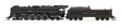 Class T1 4-8-4 - Sound and DCC - Paragon4 -- Delaware & Hudson 302 (black, yellow)