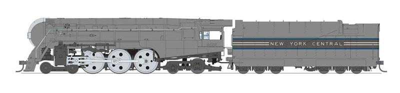 Class J3a 4-6-4 Dreyfuss Streamlined Hudson - Paragon3(TM) Sound and DCC - Bra -- New York Central 5453 (1938 20th Century Limited, gray, blue)