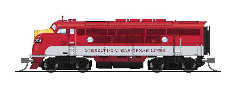 EMD F3 A-Unpowered B Set - Sound and DCC - Paragon4 -- Missouri-Kansas-Texas 203-A, 203-B (red, gray)-1