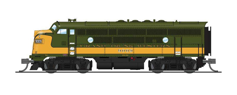 EMD F3A - Sound and DCC - Paragon4 -- Grand Trunk Western 9009 (green, imitation gold)