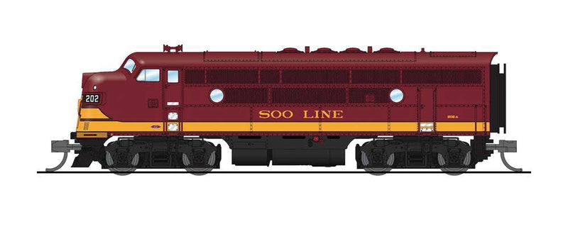 EMD F3A - Sound and DCC - Paragon4 -- Soo Line 202B (maroon, gold)