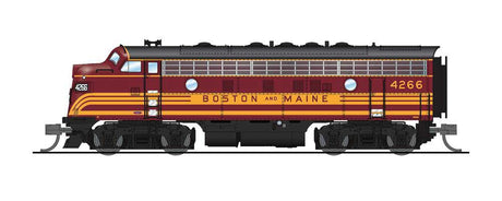 EMD F7A - Sound and DCC - Paragon4 -- Boston & Maine #4268A (maroon, yellow)