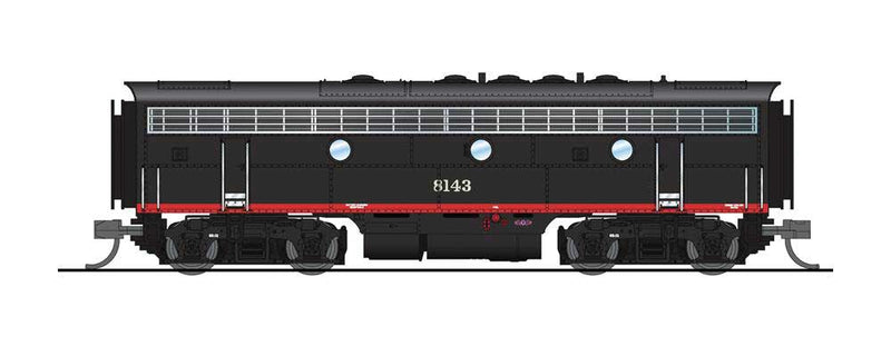EMD F7B - Sound and DCC - Paragon4 -- Southern Pacific 8144 (Black Widow, black, silver, red, orange)