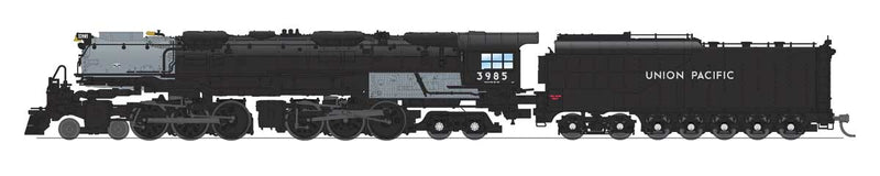4-6-6-4 Challenger Late Version - Sound, DCC and Smoke - Paragon4(TM) -- Union Pacific #3985 (Oil Tender, Excursion Scheme; black, graphite)-1