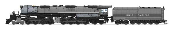 4-8-8-4 Big Boy 25-C-400 Coal Tender - Sound & DCC - Paragon4 -- Union Pacific #4023 (Wilson Aftercooler; 2-Tone Gray, Graphite Fantasy Schem