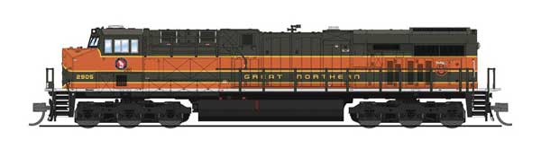GE ES44AC - Sound and DCC - Paragon4 -- Great Northern #2905 (Fantasy Scheme, Pullman Green, Omaha Orange, yellow)