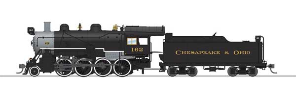 2-8-0 Consolidation - Sound, DCC and Smoke - Paragon4 -- Chesapeake & Ohio #169 (black, graphite)