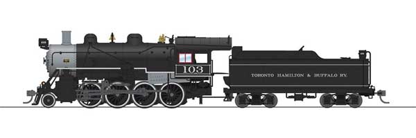 2-8-0 Consolidation - Sound, DCC and Smoke - Paragon4 -- Toronto, Hamilton & Buffalo #103 (black, graphite)