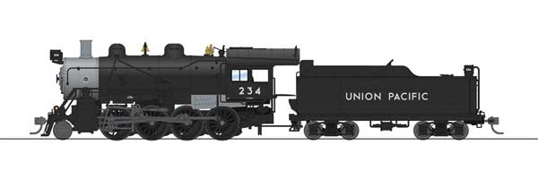 2-8-0 Consolidation - Sound, DCC and Smoke - Paragon4 -- Union Pacific #234 (black, graphite)