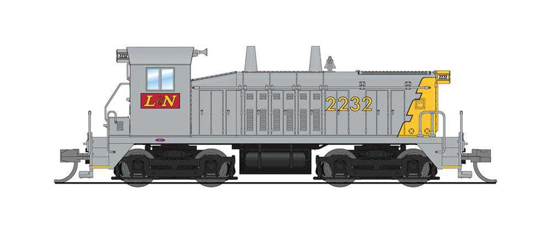EMD SW7 - Sound and DCC - Paragon4(TM) -- Louisville & Nashville #2232 (gray, yellow)