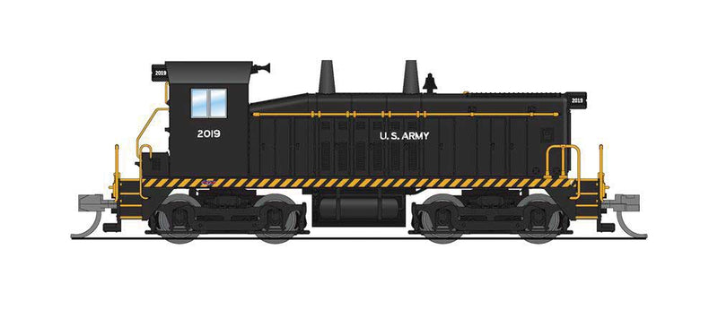 EMD SW7 - Sound and DCC - Paragon4(TM) -- US Army #2019 (black, yellow)