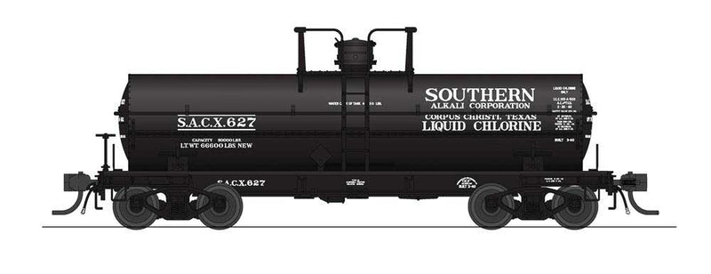ACF Type 27/ICC-105 6,000-Gallon Tank Car 2-Pack - Ready to Run -- Southern Alkali #627, Wyandotte #3608 (Early 1950s Schemes)-1
