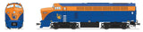 Baldwin RF16 Sharknose A-Unpowered B Set w/Sound & DCC - Paragon4(TM) -- Central Railroad of New Jersey #78, S (Fantasy Scheme, blue, tangerine)-1
