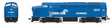 Baldwin RF16A Sharknose A - Sound & DCC - Paragon4(TM) -- Conrail #1213 (Fantasy Scheme, blue, white)-1