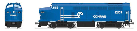 Baldwin RF16A Sharknose A - Sound & DCC - Paragon4(TM) -- Conrail #1213 (Fantasy Scheme, blue, white)-1